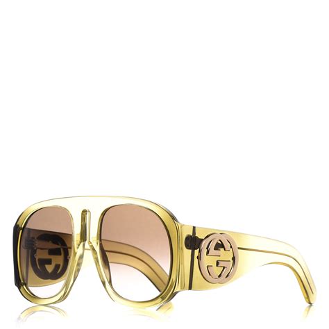 gucci aviator sunglasses yellow lens|gucci aviator sunglasses shades.